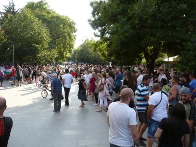 Без полицейска охрана премина първият протестен митинг в Стара Загора