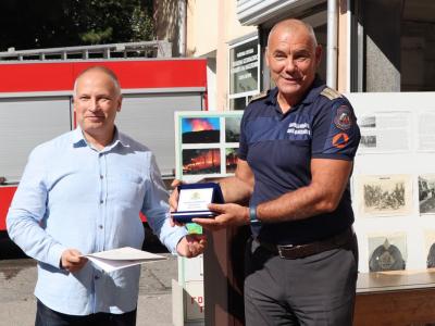 Почетен знак на Областния управител и грамоти връчиха на пожарникари в Стара Загора