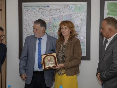 Кмета на Южен Корфу посрещнаха в Община Стара Загора