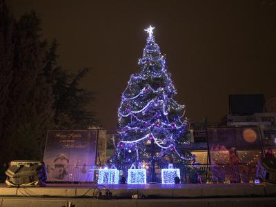 Стара Загора грейна в празнични Коледни светлини