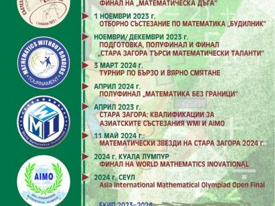 Два финала на математически прояви след началото на учебната година подготвят фондация  Миню Балкански  и  Математика без граници