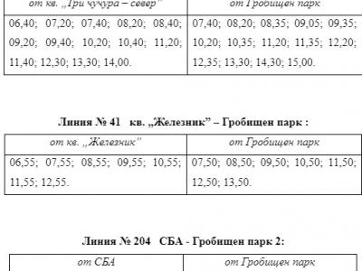 Допълнителни автобуси в събота за Задушница в Стара Загора