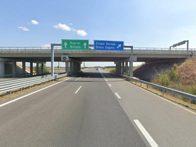 Възстановено е движението по автомагистрала  Тракия  на територията на област Стара Загора